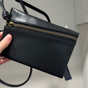 Target Black Leather Crossbody Bag